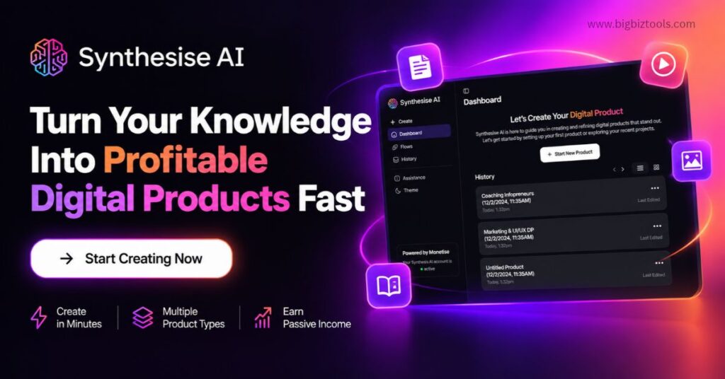 Synthesise AI Turn Your Knowledge Into Profitable Digital Products Fast